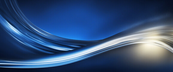 Wall Mural - deep blue glossy abstract web banner with space for design - perfect for holidays and celebrations