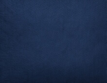 Blue Fabric Background. Rough Fabric Texture. Navy Blue Vintage Background. Shabby Natural Fabric Texture Closeup. Abstract Blue Grunge Background For Your Design.