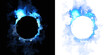 Atmospheric blue ring with a smoky halo, offering deep contrast for VFX. Alpha transparency for versatile use.