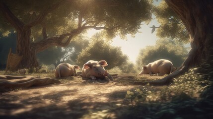 raising pigs in residential gardens