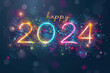 New Year background 2024 generative ai