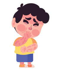 Sticker - kawasaki disease little boy