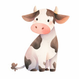 Fototapeta Pokój dzieciecy - Cow Clipart, Cow Illustration, Cow Sublimation