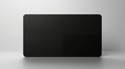 Image of blank black card.