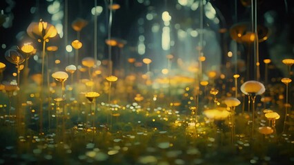 Wall Mural - a digital garden teeming with complex algorithms and patterns, reflecting the growth and evolution o