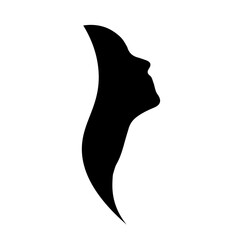 Sticker - Women Face Silhouette