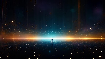 Wall Mural - a boundless universe filled with code, algorithms, and algorithms, reflecting the infinite potential