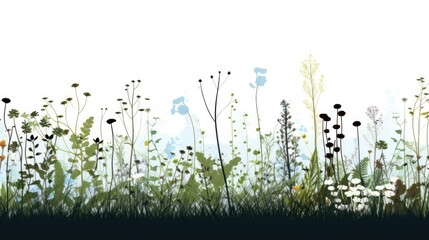 Poster - A beautiful field of wildflowers with a stunning sky in the background. Perfect for adding a touch of nature to any project