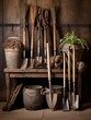 Rustic Harvest: Vintage Farm Tools for Agricultural Comfort