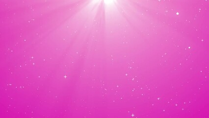 Wall Mural - background particles stars shining glow soft gradient pink for loop 4k playback 60 fps
