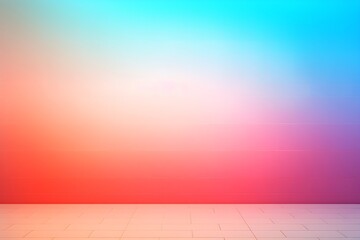 Poster - Gradient Wall with Soft Blurred Edges with smooth texture and bright colors : Generative AI