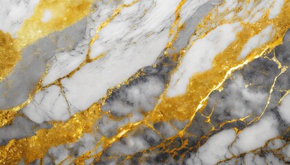 Poster - white gray and gold marble texture design for cover book or brochure poster wallpaper background or realistic business and design artwork