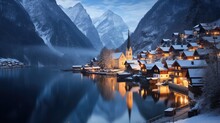 Hallstat Village A Picturesque Winter Oasis By A Lake