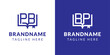 © Prayoga - Letter BP and PB Book Logo, suitable for business related to book with BP or PB initials