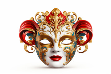 Wall Mural - Opera Mask isolated on a white background
