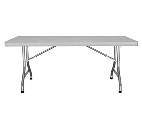 Canvas Print - 3d rendering white folding table