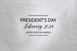 President Day USA Text Design illustration