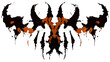 Rorschach inkblot test-inspired design. vektor icon illustation