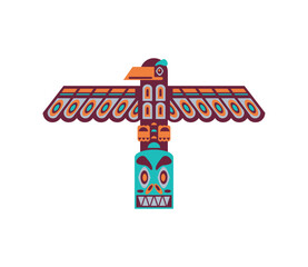 Sticker - native american totem