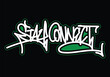 © Anton blez - STAY CONNECT word graffiti tag style