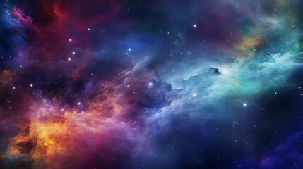 Wall Mural - Colorful galaxy background, abstract universe wallpaper
