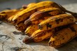Fresh plantain fruit isolated on white background   high quality image for advertising