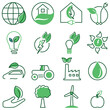 Umwelt, Natur, Bio, erneuerbare Energie - Icon, Symbol Sammlung