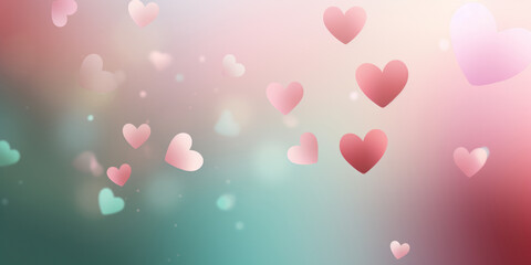 Wall Mural - hearts background,valentine background with hearts.