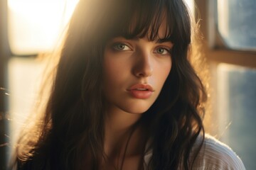 Wall Mural - Woman in Natural Light Portrait