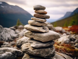 Wall Mural - stack of stones