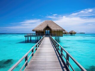 Poster - beach hut