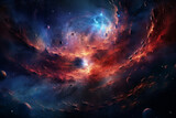 Fototapeta  - Mesmerizing swirling galaxy in deep space celestial