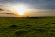 pôr-do-sol no campo Limeira/SP
