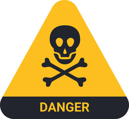 Wall Mural - danger symbol warning