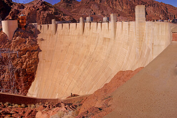 Face of Hoover Dam, Lake Mead , Colorado River