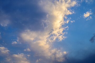 beautiful sky with clouds on the mediterranean sea 2