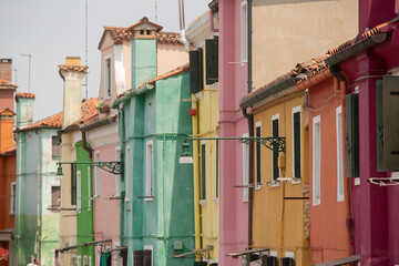 Wall Mural - Brightly coloured buildings of Burano Island