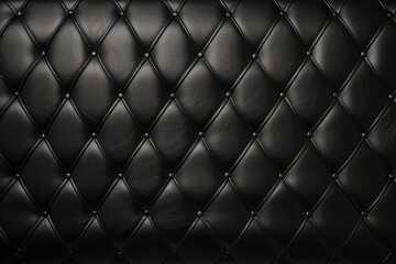 Poster - Luxurious black leather texture for text background.