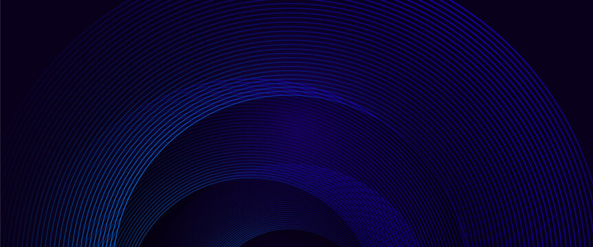 blue and black vector glowing tech geometric 3d line modern abstract banner elegant modern futuristi