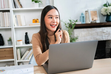 Fototapete - Accountant Or Auditor working With computer in office