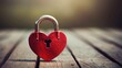 A closeup of a heartshaped lock with a small key halfway inserted, highlighting the idea that love requires effort and commitment to truly unlock its potential.