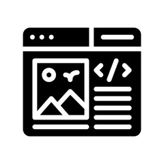 web design glyph icon