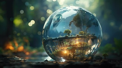 Wall Mural - a virtual environment depicting a fictional planet where robots must evolve to survive continuously 