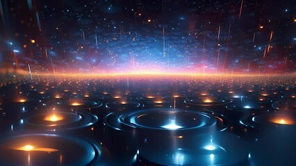 Wall Mural - a boundless universe filled with code, algorithms, and algorithms, reflecting the infinite potential
