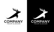 Creative a simple abstract elk deer logo template illustration inspiration