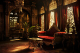 Fototapeta  - Splendeurs orientales, intérieur d'un palais d'un pays du Maghreb ou d'Orient