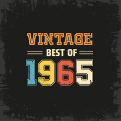 Vintage Best of 1965 t shirt design