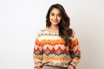 Wall Mural - young indian woman wearing sweater