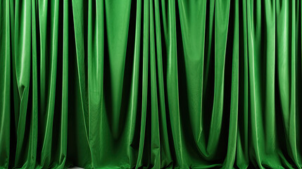 Wall Mural - Green curtain