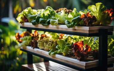 Wall Mural - Growing vegetables on the rooftop of the building